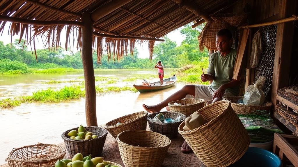 Produtor amazônico com produção regional representando o projeto Amapá que Produz